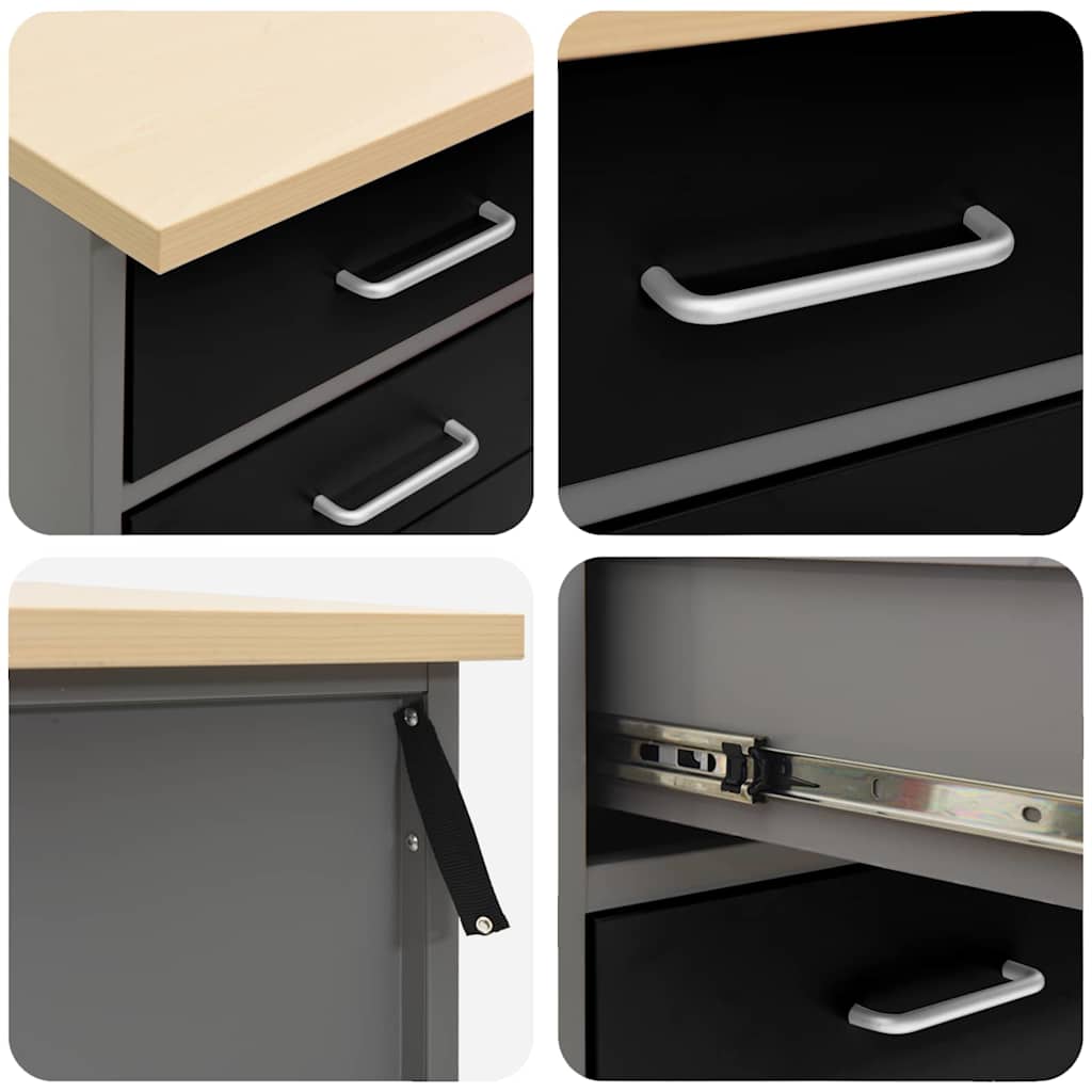 Werkbank Mit Schubladen Und Grau 50 X 55 X 85 Cm