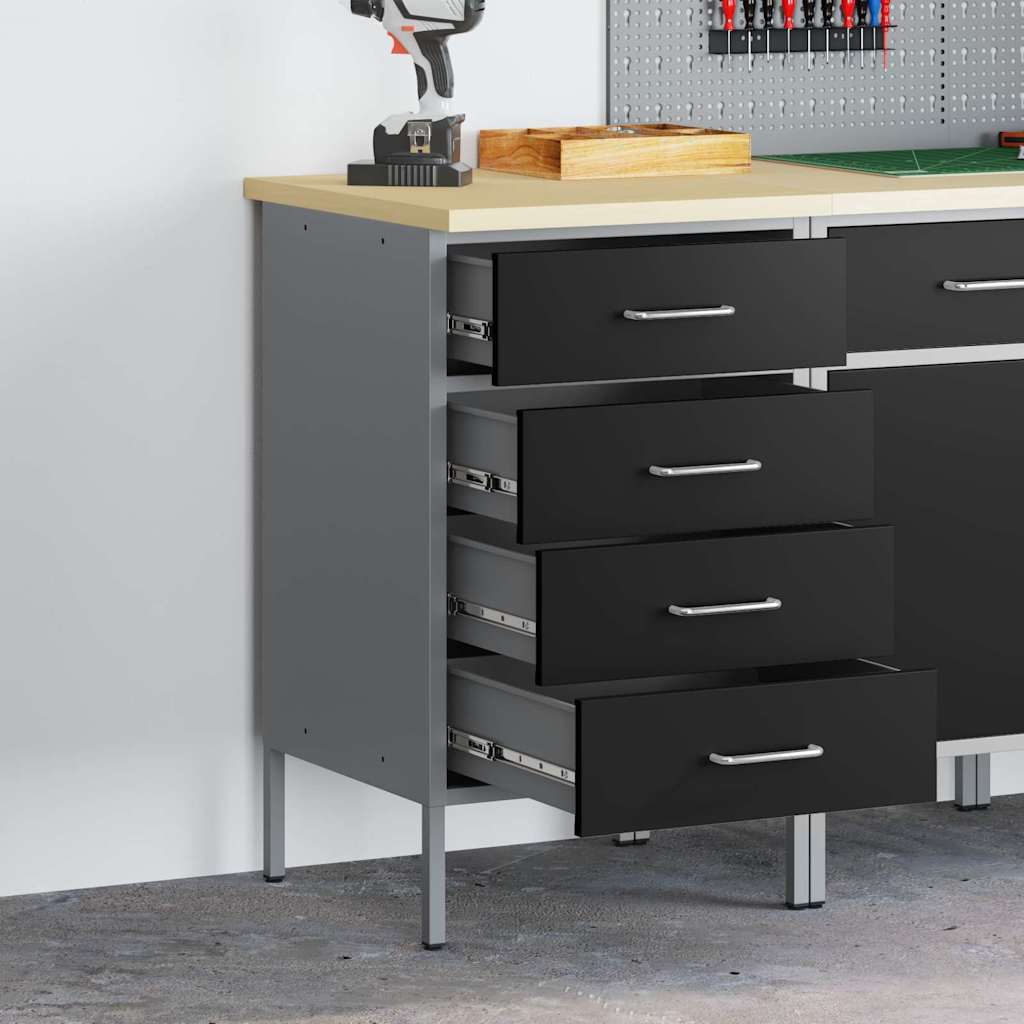 Werkbank Mit Schubladen Und Grau 50 X 55 X 85 Cm