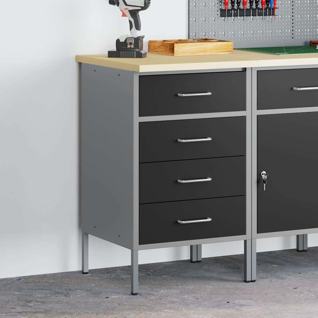 Werkbank Mit Schubladen Und Grau 50 X 55 X 85 Cm