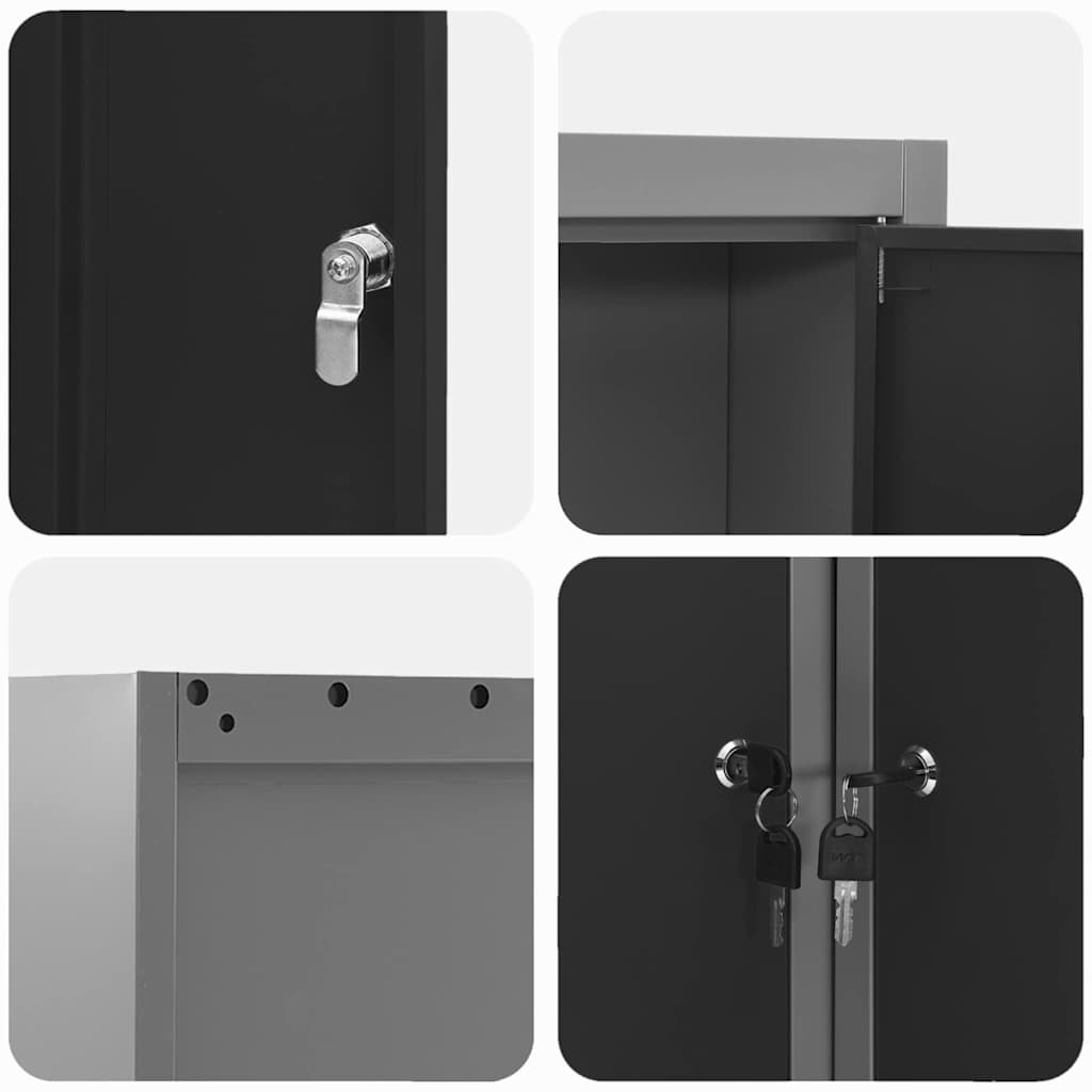 Werkzeugschrank Mit Regal Und Grau 50 X 20 X 55 Cm