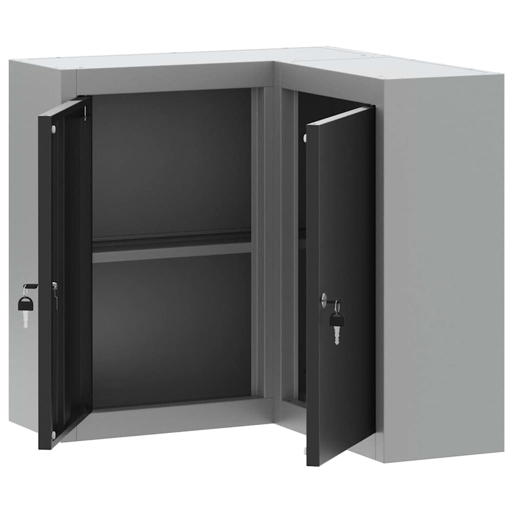 Werkzeugschrank Mit Regal Und Grau 50 X 20 X 55 Cm