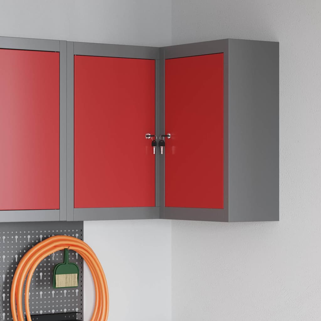 Werkzeugschrank Mit Regal Und Grau 50 X 20 X 55 Cm