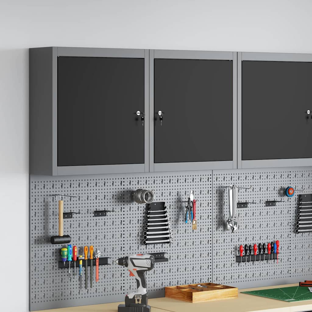 Werkzeugschrank Mit Regal Und Grau 50 X 20 X 55 Cm