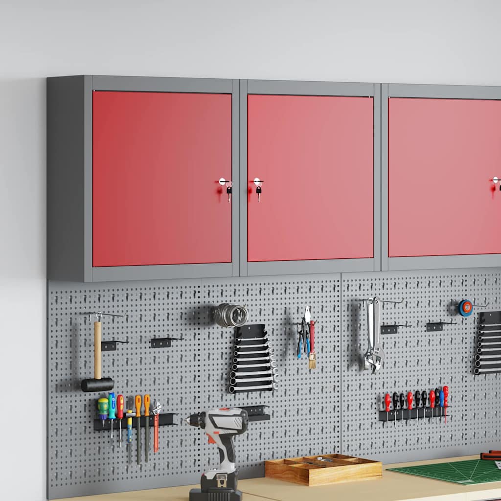 Werkzeugschrank Mit Regal Und Grau 50 X 20 X 55 Cm
