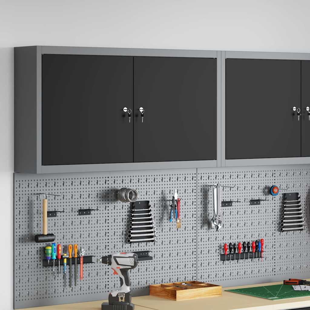 Werkzeugschrank Mit Regal Und Grau 50 X 20 X 55 Cm