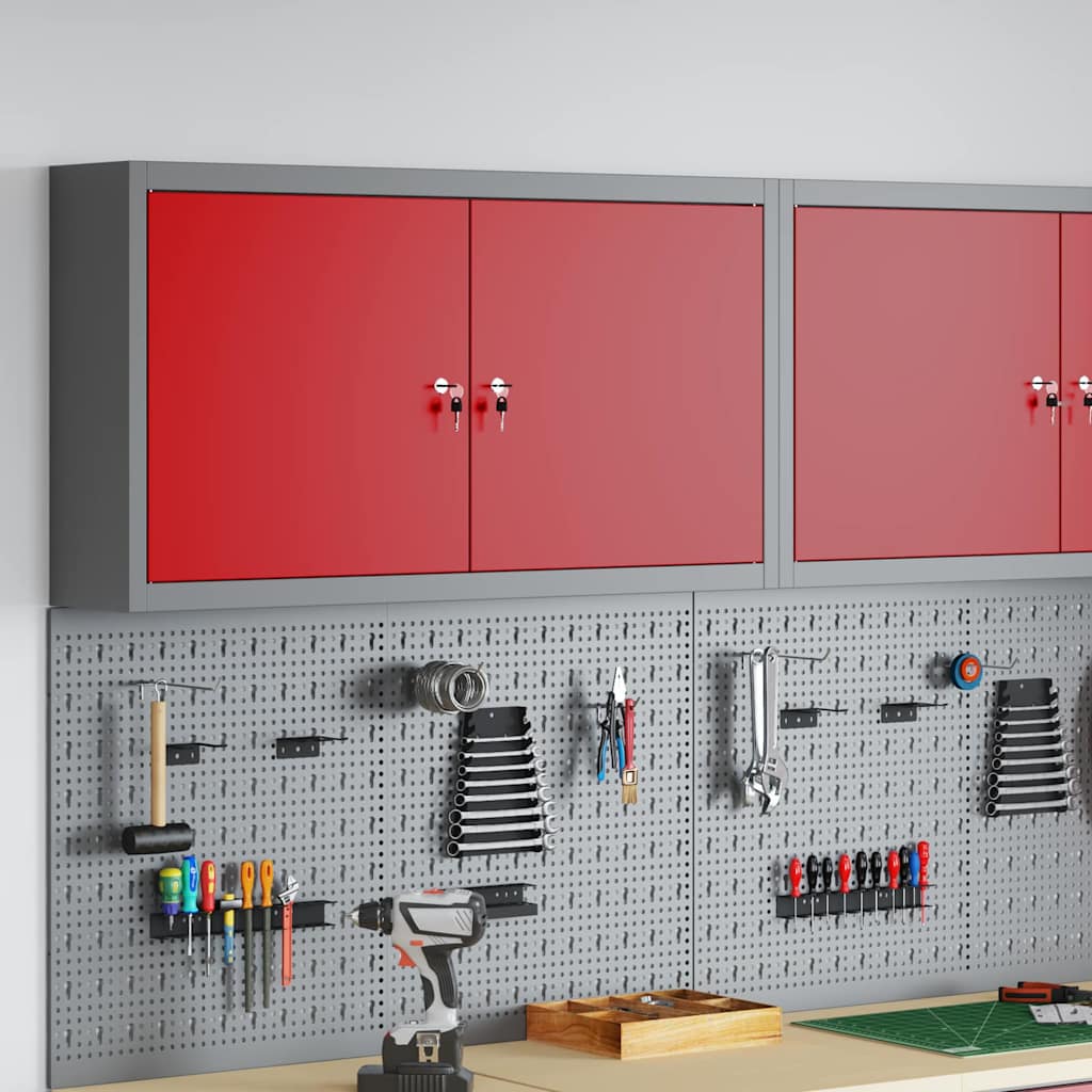 Werkzeugschrank Mit Regal Und Grau 50 X 20 X 55 Cm