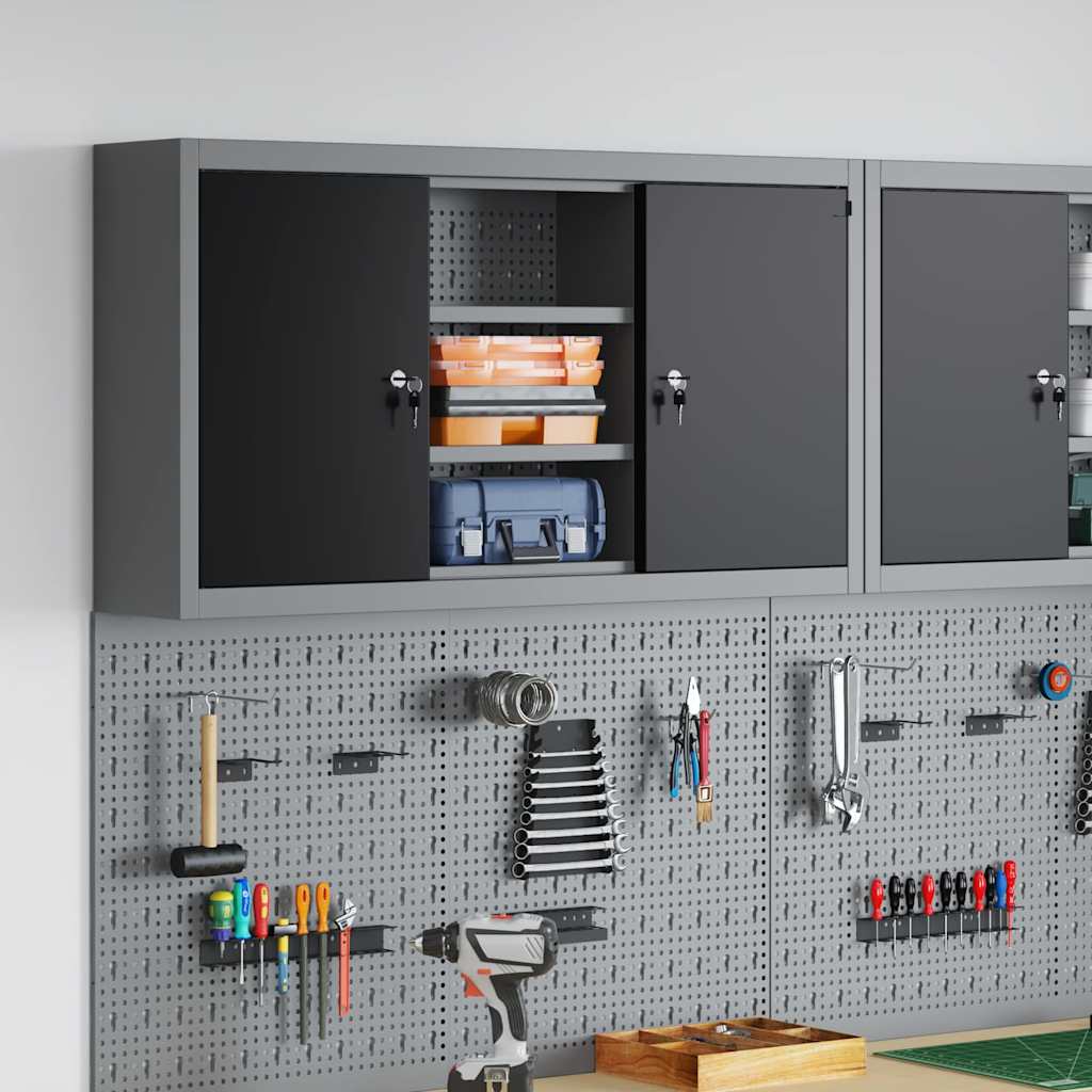 Werkzeugschrank Mit Regal Und Grau 50 X 20 X 55 Cm