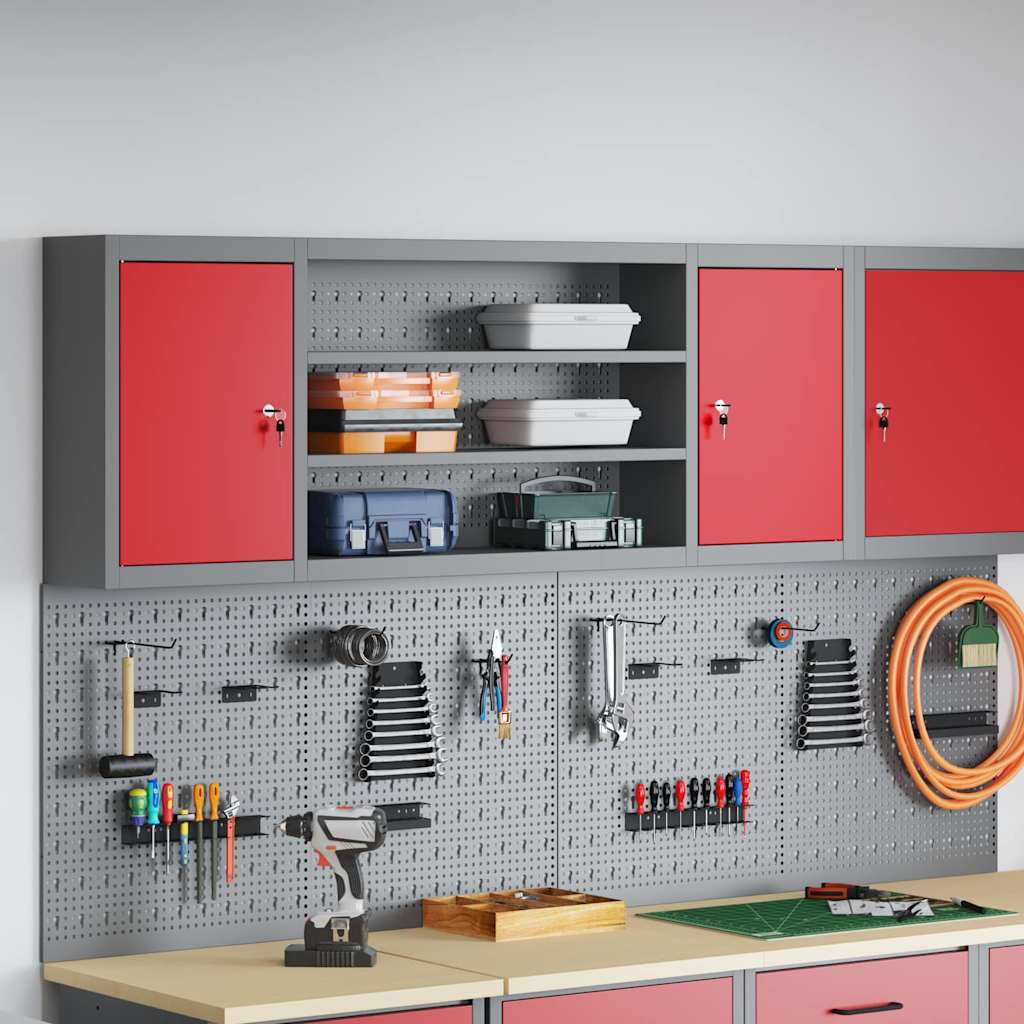 Werkzeugschrank Mit Regal Und Grau 50 X 20 X 55 Cm