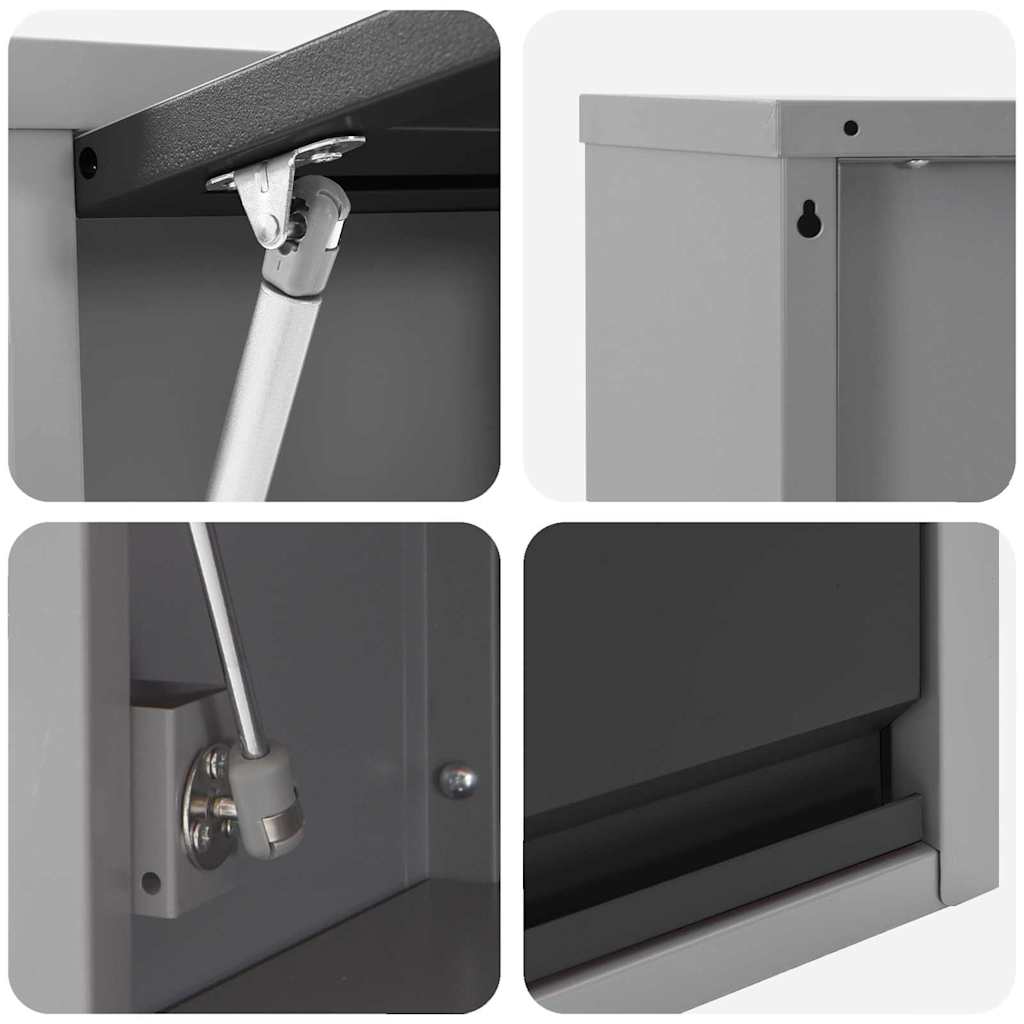 Werkzeugschrank Mit Speicher Und Grau 50 X 25 X 35 Cm