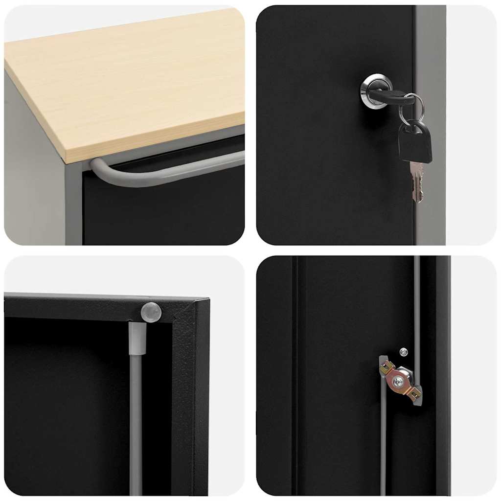 Werkbank Mit Regal Mit Rad Und Grau 75 X 45 X 85 Cm