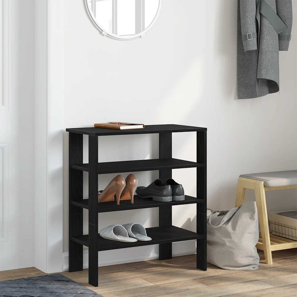Schuhregal 61X32X Holzwerkstoff Schwarz