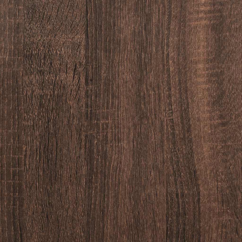 Schuhregal Braun Eichen-Optik 61X32X87,5 Cm Holzwerkstoff Braune Eiche