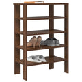 Schuhregal Braun Eichen-Optik 61X32X87,5 Cm Holzwerkstoff Braune Eiche