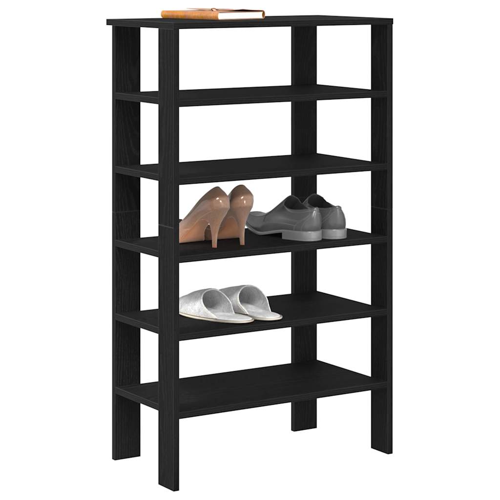 Schuhregal 61X32X Holzwerkstoff Schwarz
