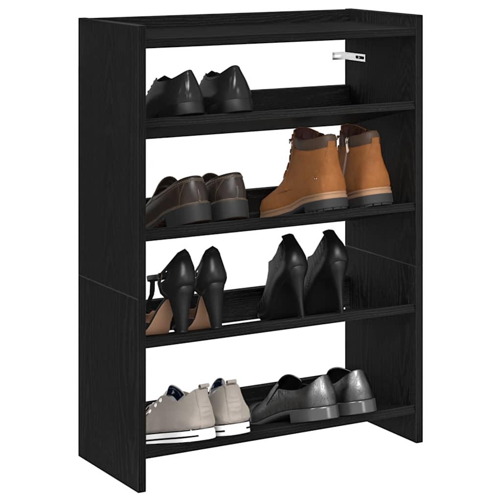 Schuhregal 60X25X Holzwerkstoff Schwarz