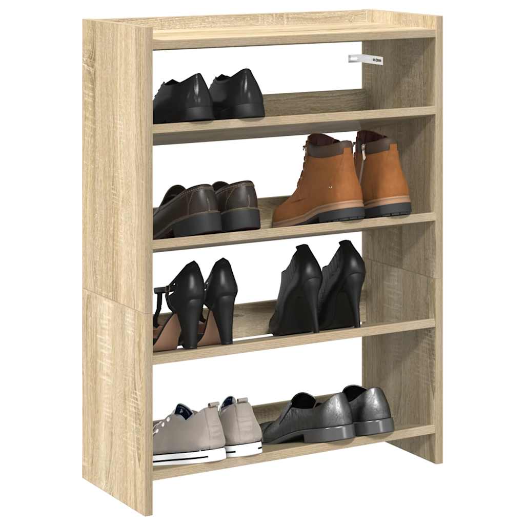 Schuhregal Sonoma-Eiche 80X25X Holzwerkstoff Sonoma Eiche