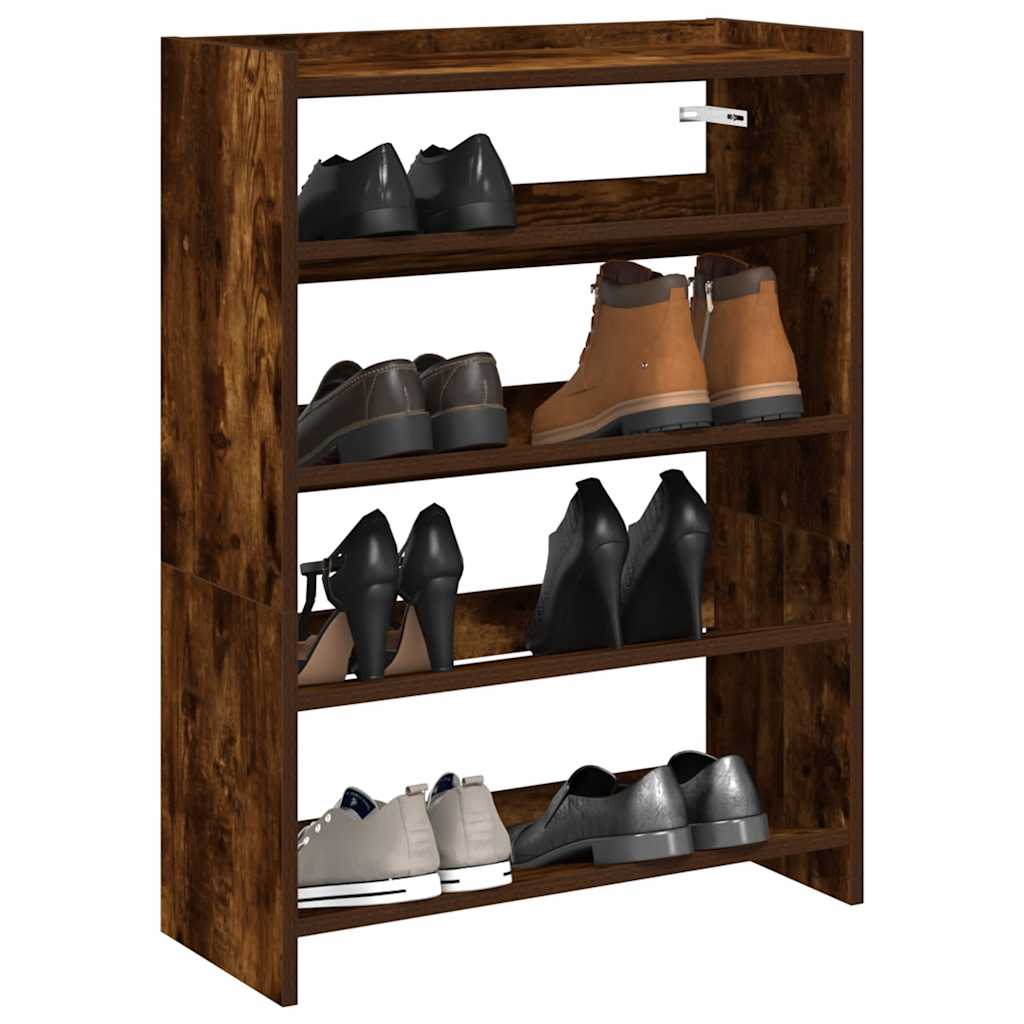 Schuhregal 80X25X Holzwerkstoff Räuchereiche