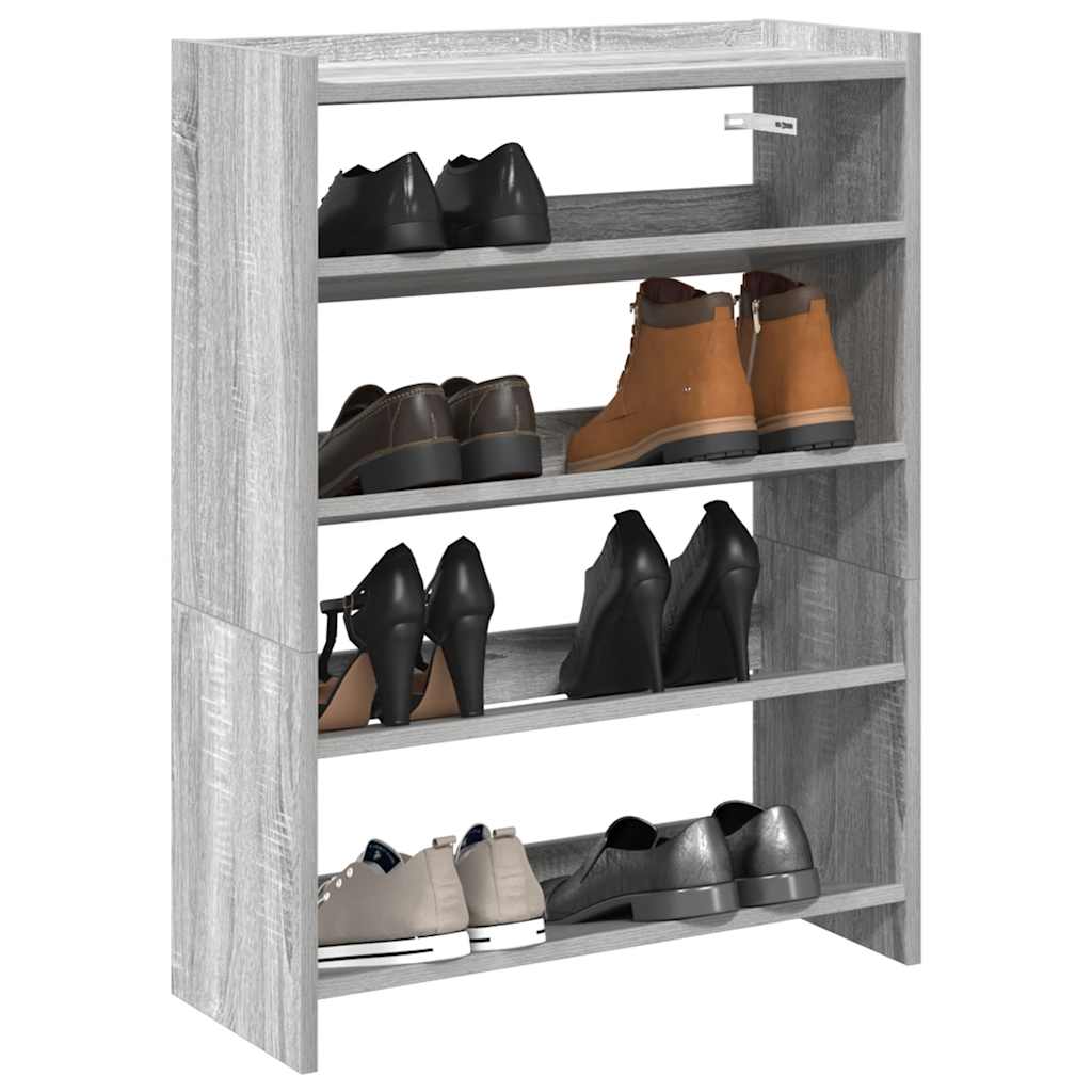 Schuhregal 80X25X Holzwerkstoff Grau Sonoma
