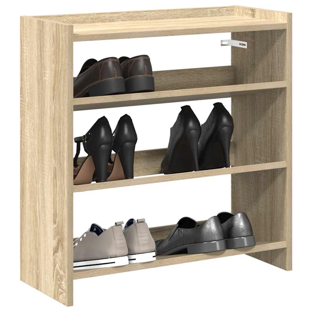 Schuhregal Sonoma-Eiche 80X25X Holzwerkstoff Sonoma Eiche
