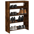 Schuhregal 80X25X Holzwerkstoff Räuchereiche