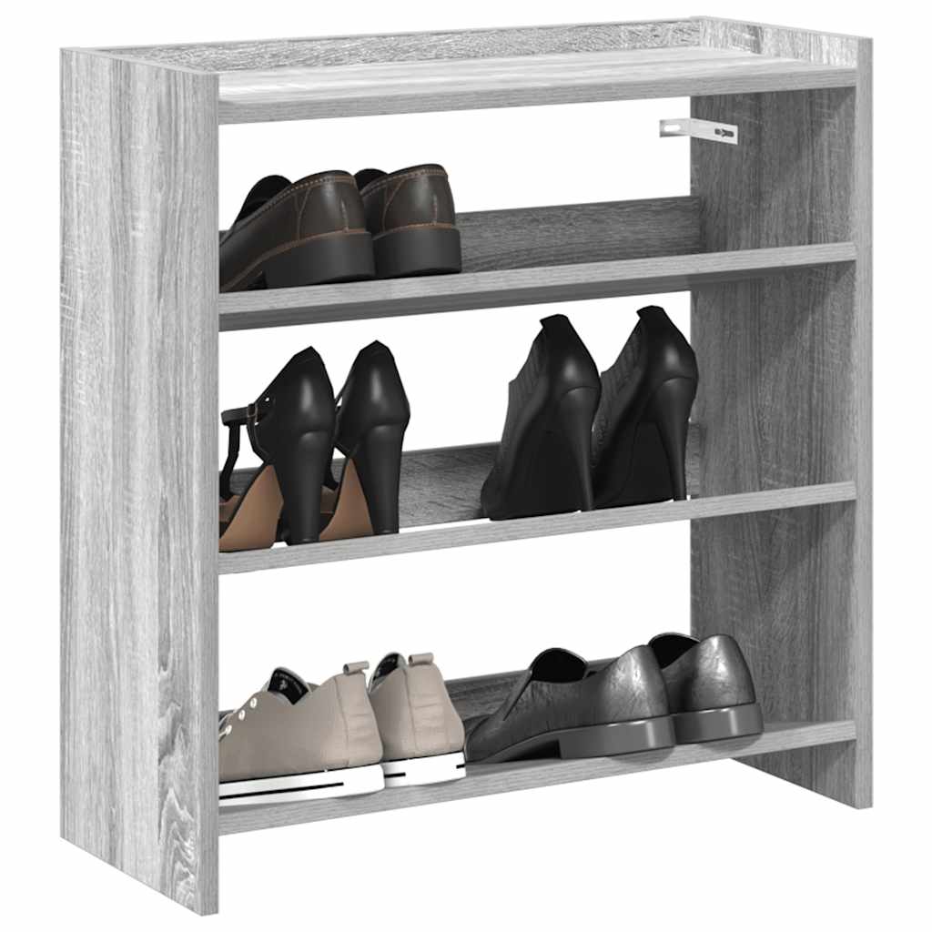 Schuhregal 80X25X Holzwerkstoff Grau Sonoma