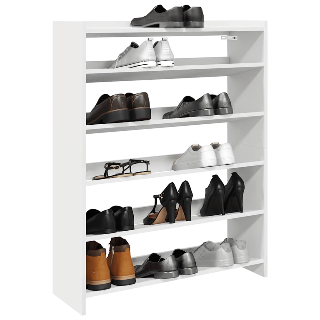 Schuhregal 80X25X Holzwerkstoff Weiß