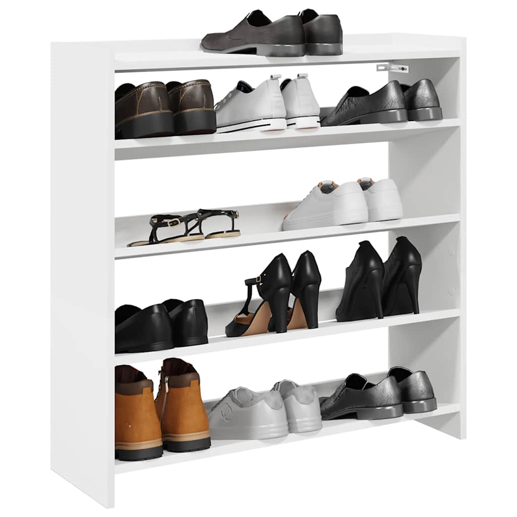 Schuhregal 80X25X Holzwerkstoff Weiß