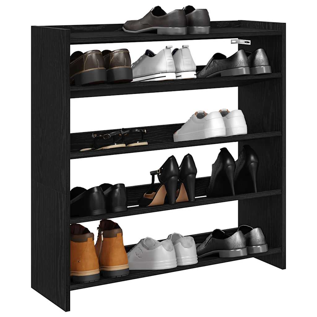 Schuhregal 60X25X Holzwerkstoff Schwarz