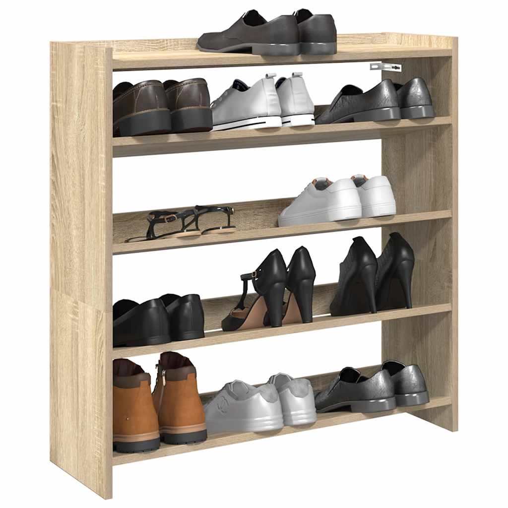 Schuhregal Sonoma-Eiche 80X25X Holzwerkstoff Sonoma Eiche