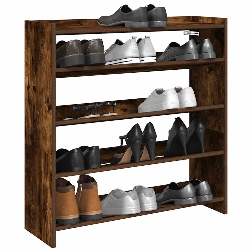 Schuhregal 80X25X Holzwerkstoff Räuchereiche