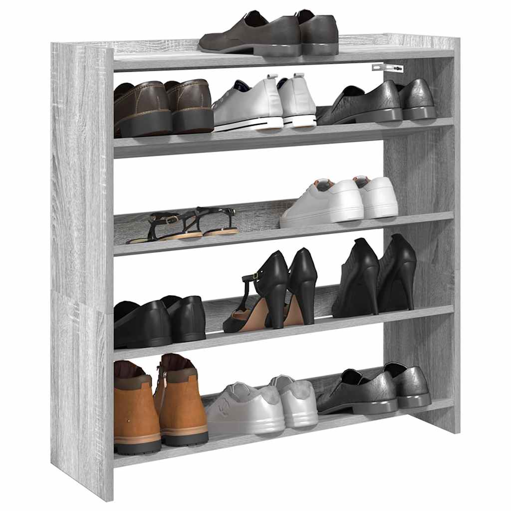 Schuhregal 80X25X Holzwerkstoff Grau Sonoma