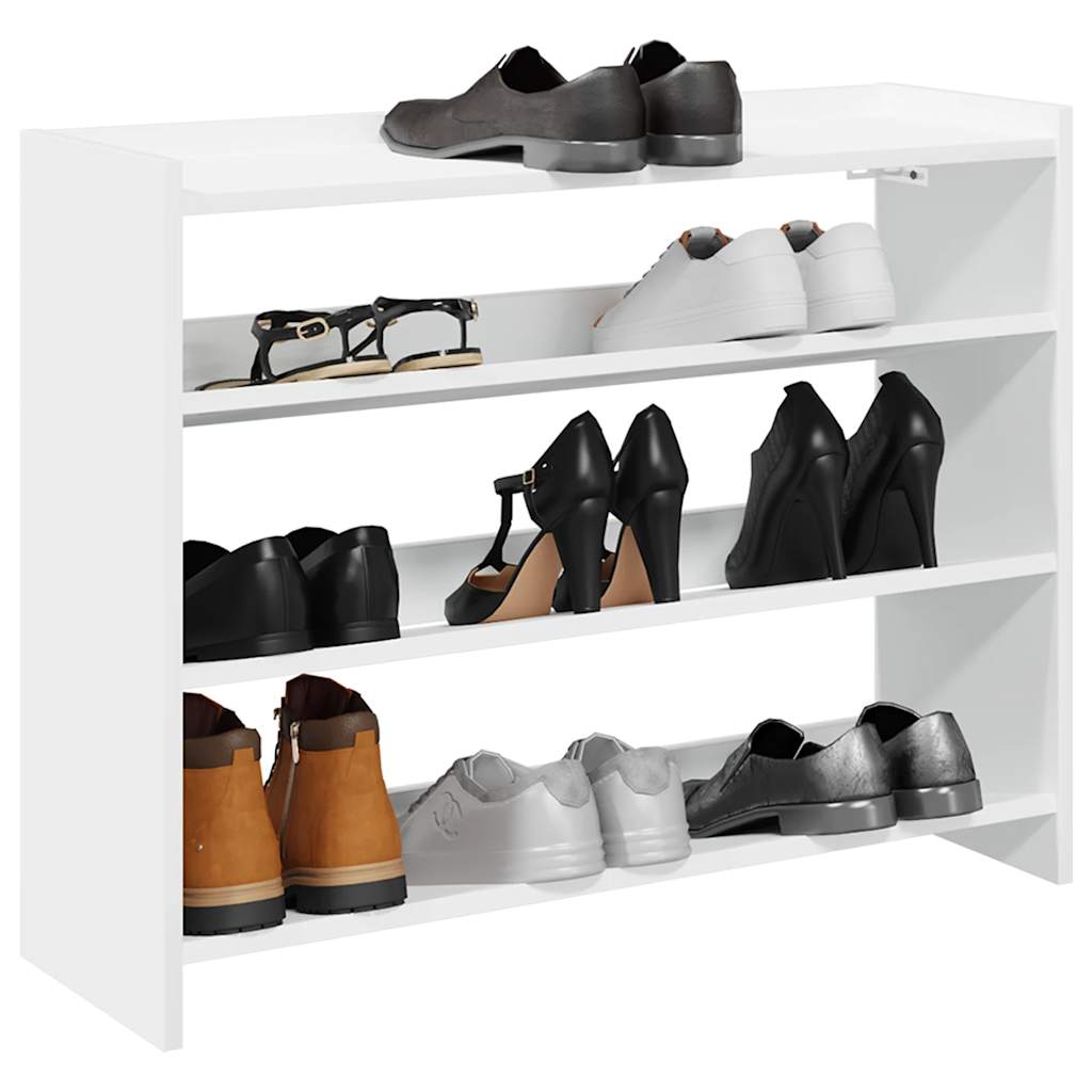 Schuhregal 80X25X Holzwerkstoff Weiß