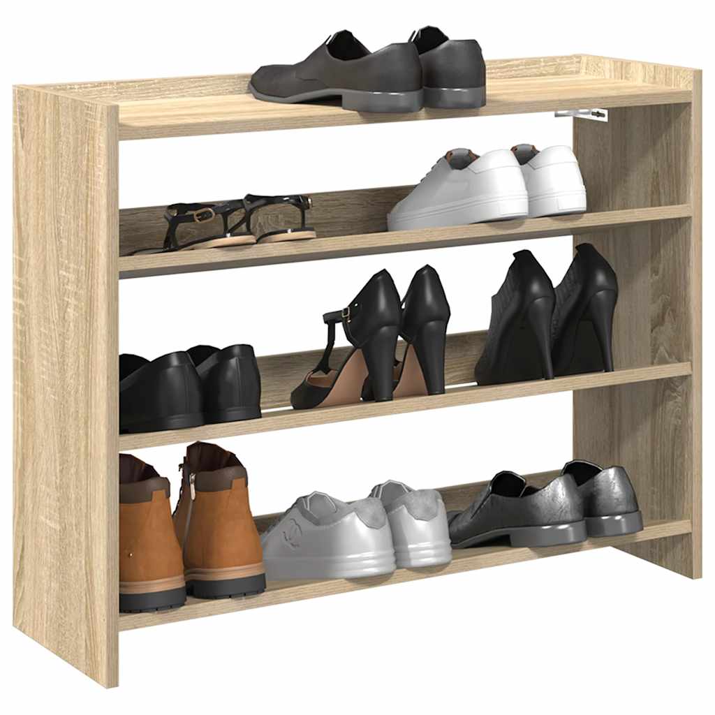 Schuhregal Sonoma-Eiche 80X25X Holzwerkstoff Sonoma Eiche