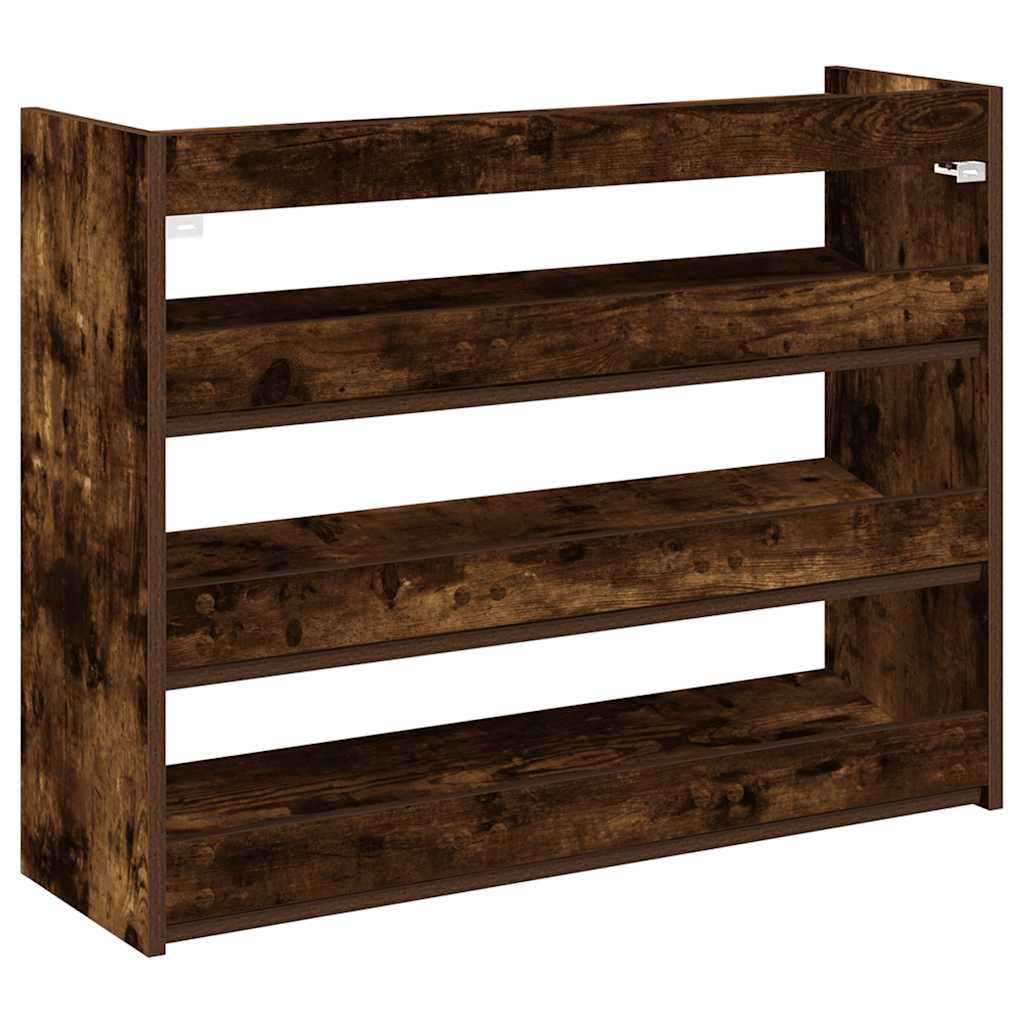 Schuhregal 80X25X Holzwerkstoff Räuchereiche