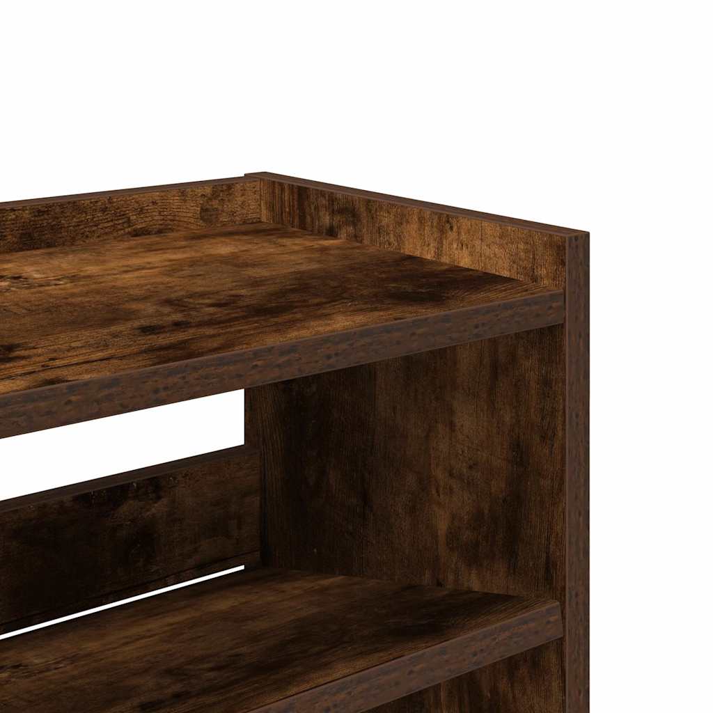Schuhregal 80X25X Holzwerkstoff Räuchereiche