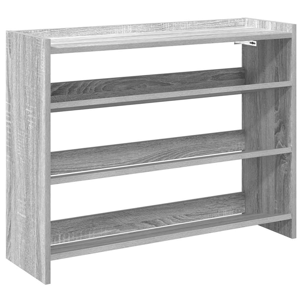 Schuhregal 80X25X Holzwerkstoff Grau Sonoma