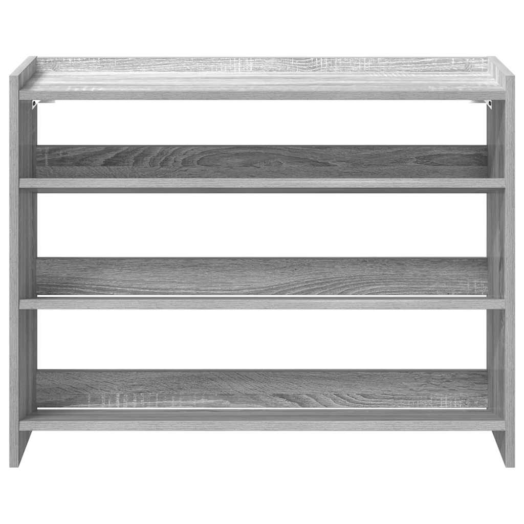 Schuhregal 80X25X Holzwerkstoff Grau Sonoma