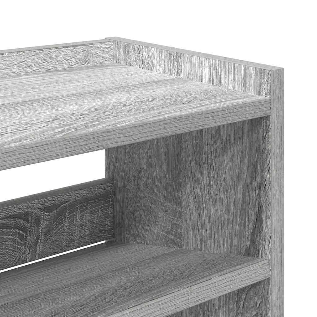 Schuhregal 80X25X Holzwerkstoff Grau Sonoma