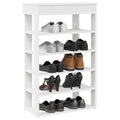 Schuhregal 60X30X98 Cm Holzwerkstoff Weiß