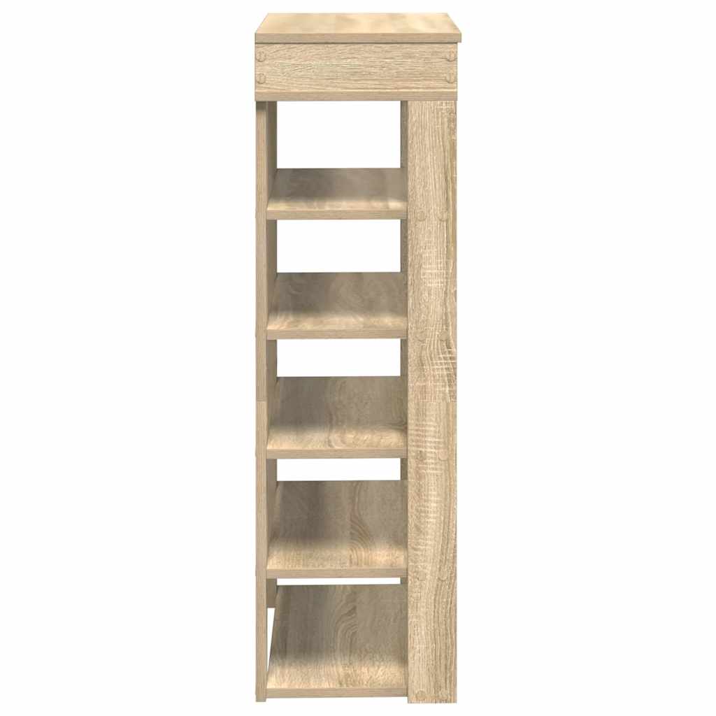 Schuhregal Sonoma-Eiche 60X30X98 Cm Holzwerkstoff Sonoma Eiche
