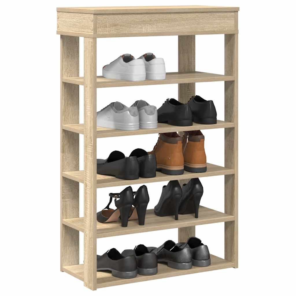 Schuhregal Sonoma-Eiche 60X30X98 Cm Holzwerkstoff Sonoma Eiche