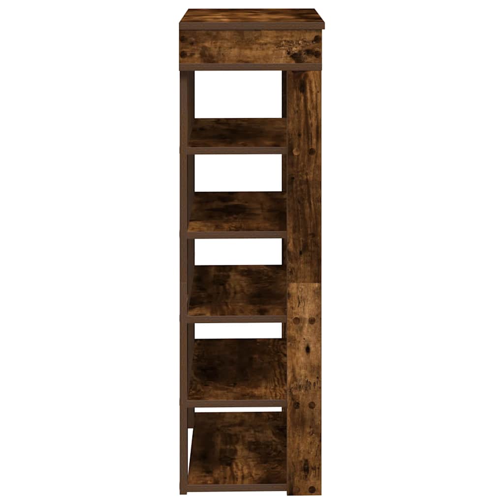 Schuhregal 60X30X98 Cm Holzwerkstoff Räuchereiche