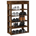Schuhregal 60X30X98 Cm Holzwerkstoff Räuchereiche