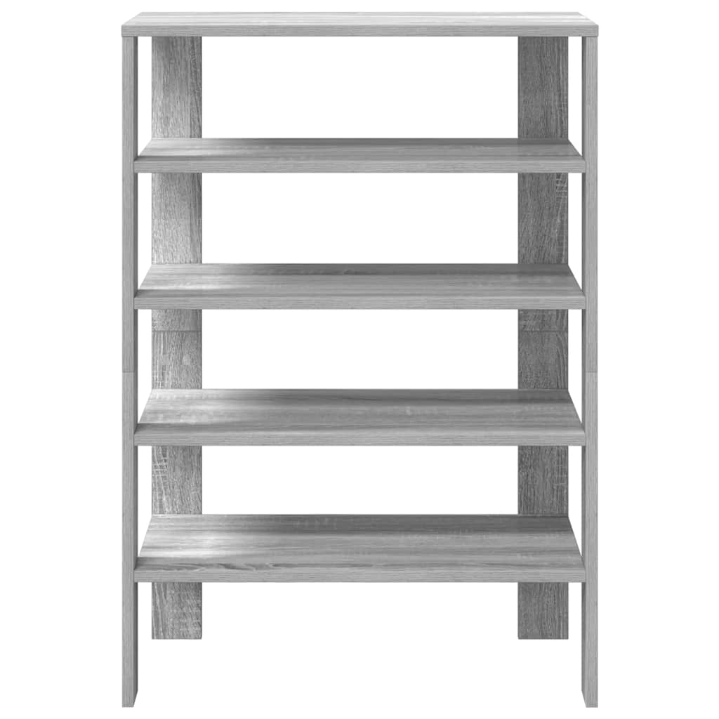 Schuhregal 60X30X98 Cm Holzwerkstoff Grau Sonoma