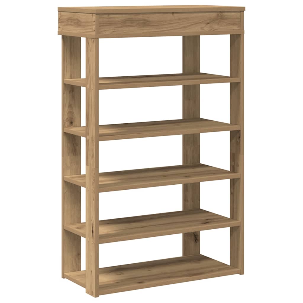 Schuhregal 60X30X98 Cm Holzwerkstoff Artisan-Eiche