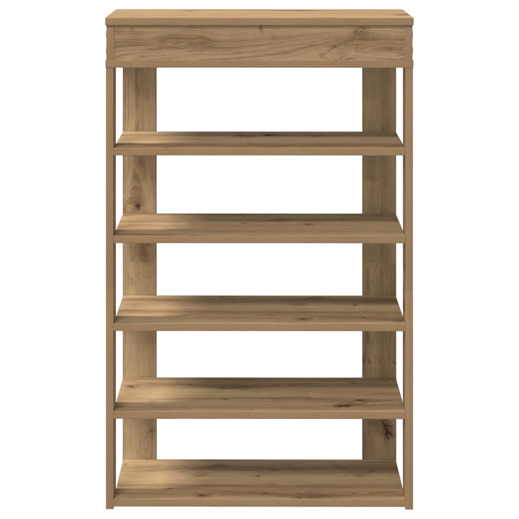Schuhregal 60X30X98 Cm Holzwerkstoff Artisan-Eiche