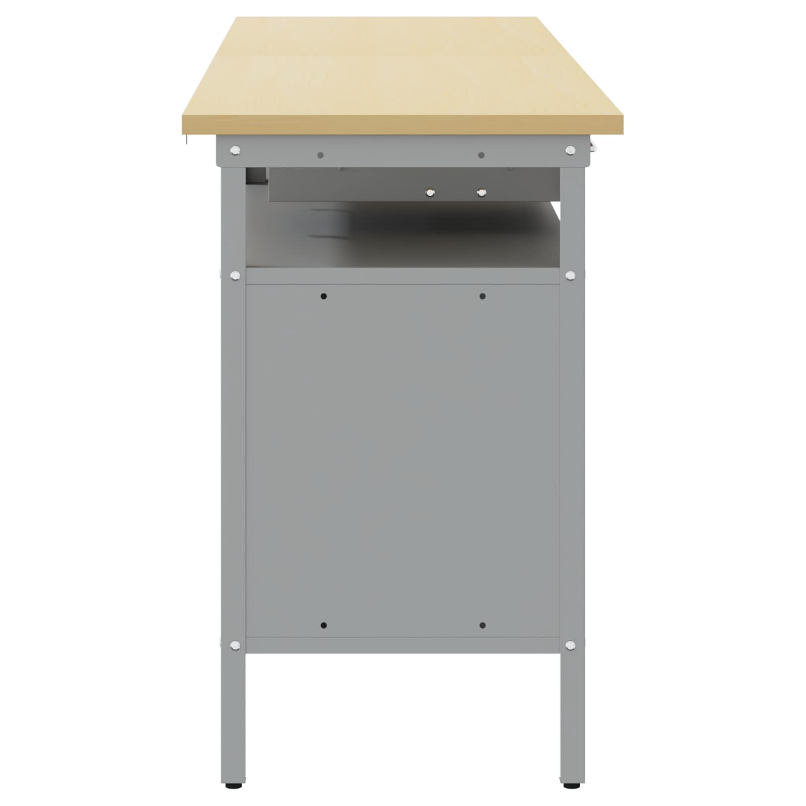 Werkbank-Set Mit Schubladen 2 Pcs Und Grau 200 X 55 X 85 Cm