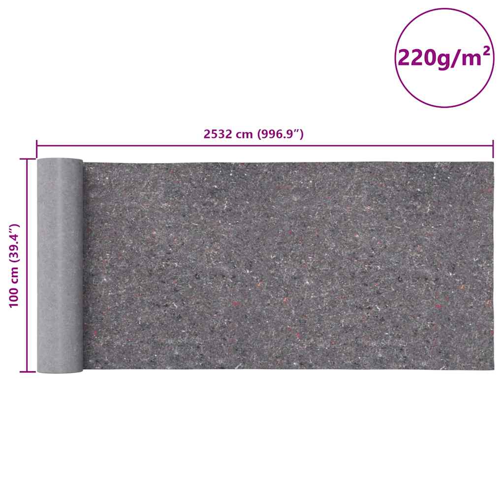 Rutschfeste Malervliese 2 Stk. 220 G/M² Grau