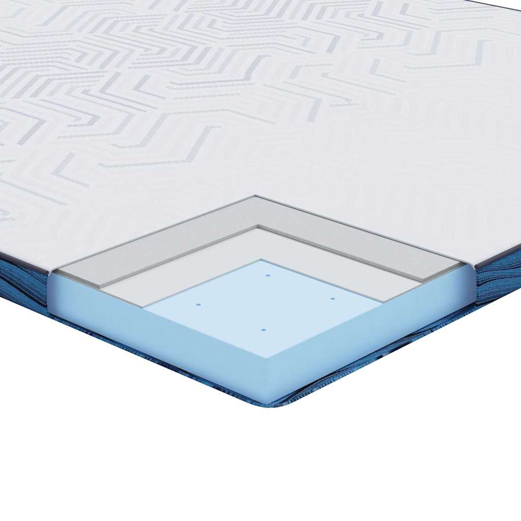 Matratzenauflage Weiß Jacquard-Stoff