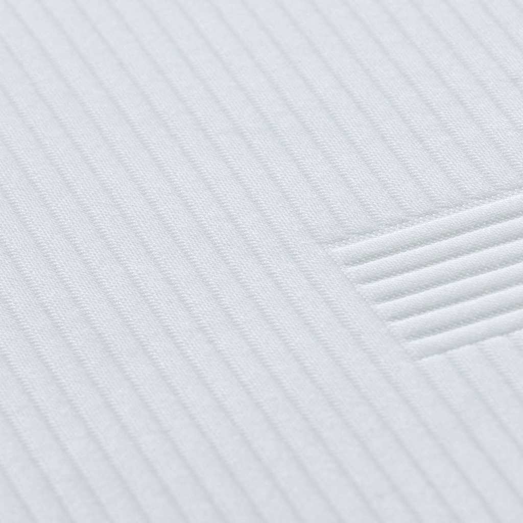 Matratzenauflage Weiß Jacquard-Stoff